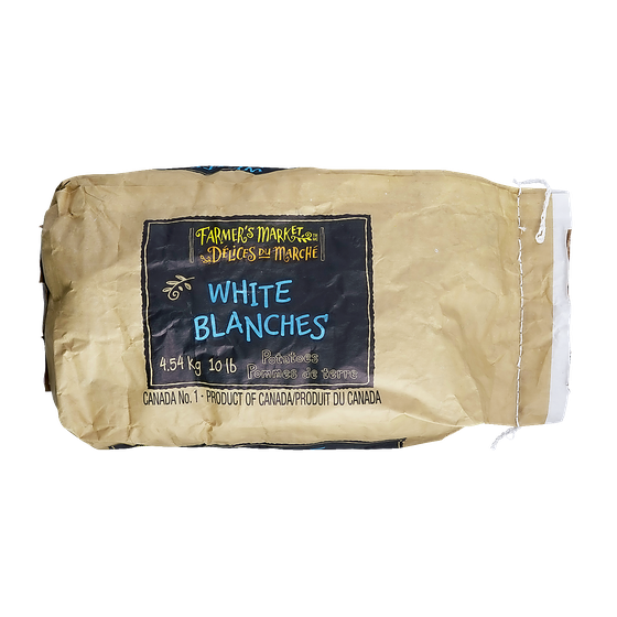 Farmer's Market White Potatoes, 10 lb Bag 4.54 kg, $0.20/100g
