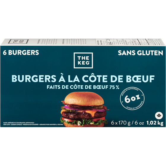 The Keg Burgers de côte de bœuf de choix 1.02 kg, 2,35 $/100g
