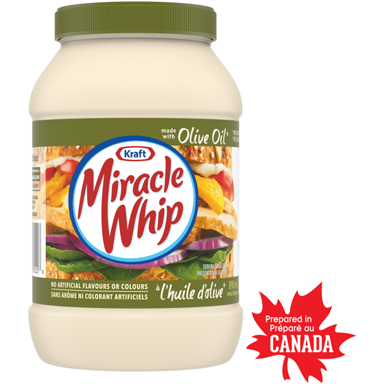 Kraft Tartinade à l'huile d'olive 890 ml, 0,95 $/100ml