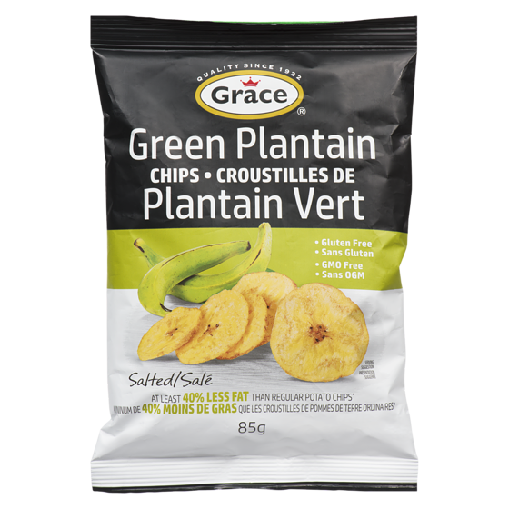 Grace Croustilles de plantain 85 g, 1,76 $/100g