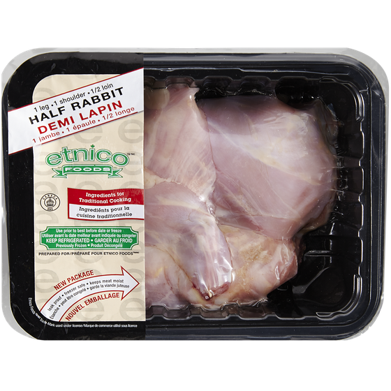 null Half Rabbit $19.82/1kg $8.99/1lb