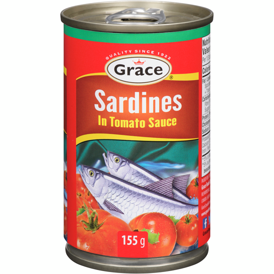 Grace Sardines in Tomato Sauce 155 g, $0.96/100g
