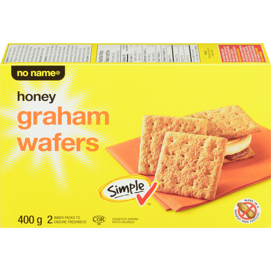 No Name Honey Graham Wafers 400 g, $1.37/100g