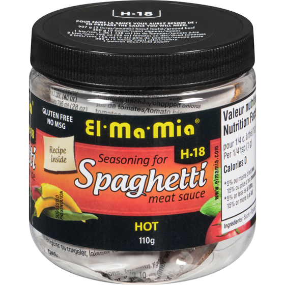El Ma Mia Spaghetti Sauce Spice Mix 110 g, $4.99/100g