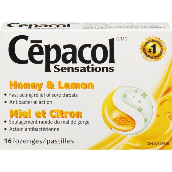 Cepacol Sensations Honey and Lemon, Sore Throat  Lozenges 16 ea, $0.37/1ea