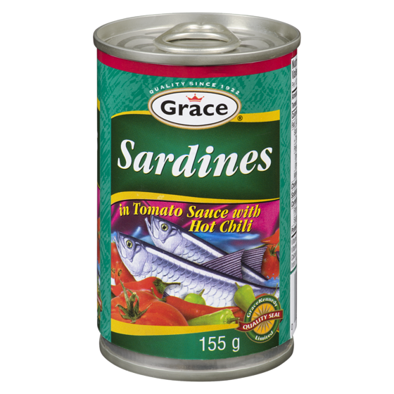 Grace Sardines in Tomato Sauce With Hot Chili 155 g, $0.96/100g
