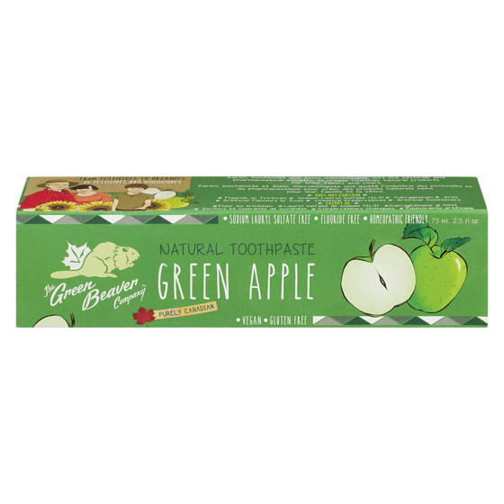 Green Beaver Natural Toothpaste, Green Apple 75 ml, $8.65/100ml
