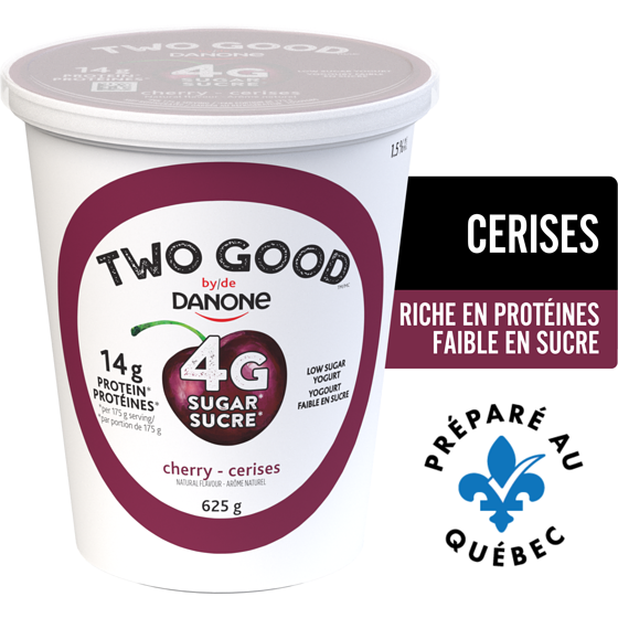 Danone Yogourt probiotique, 3x framboise, 3x pomme, 3x mûre, 3x fraise 12x100.0 g, 0,57 $/100g