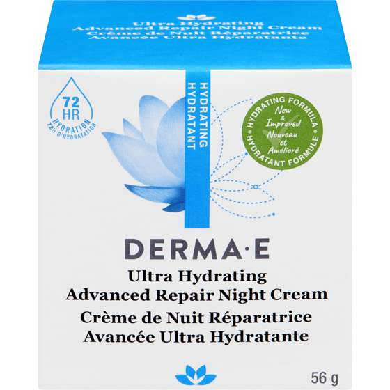 derma e Crème de nuit hydratante avec acide hyaluronique 56 g, 64,27 $/100g