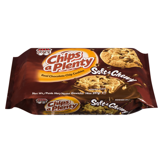 Paskesz Kosher Chips A Plenty, Soft & Chewy Cookies 425 g, $3.06/100g