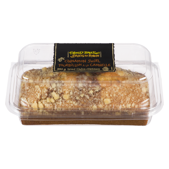 Délices du Marché Gâteau rectangulaire à la cannelle 390 g, 1,41 $/100g