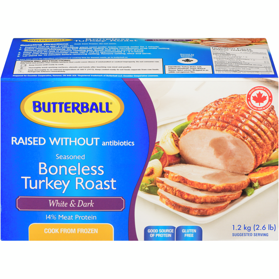 Butterball Boneless White & Dark Meat Turkey Breast Roast, Frozen 1.5 kg, $1.53/100g