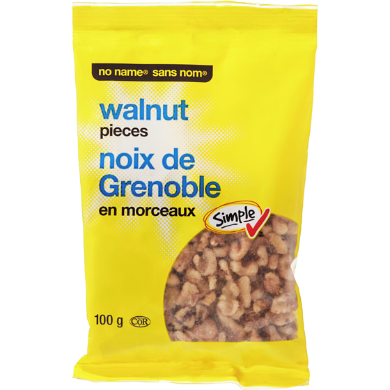 No Name Walnut Pieces 100 g, $3.50/100g