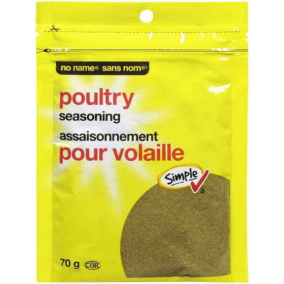 Sans Nom Assaisonnement pour volaille 70 g, 5,00 $/100g