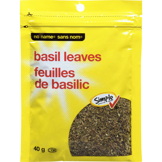 Sans Nom Feuilles de basilic 40 g, 6,25 $/100g