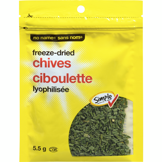 Sans Nom Ciboulette lyophilisée 5.5 g, 63,64 $/100g