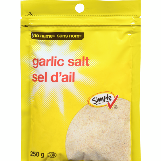 No Name Garlic Salt 250 g, $1.40/100g