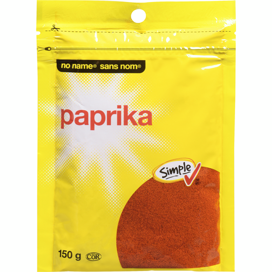 Sans Nom Paprika 150 g, 1,67 $/100g