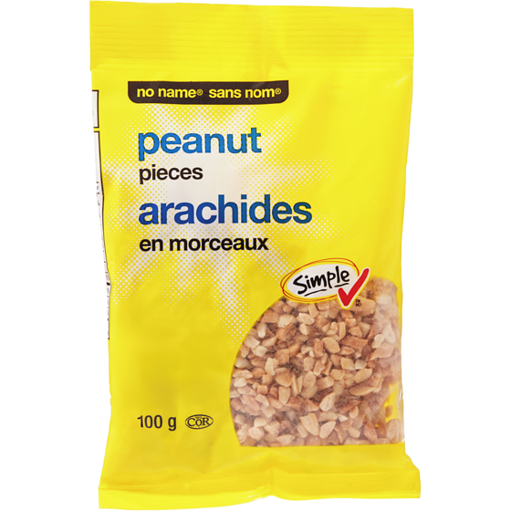 Sans Nom Arachides en morceaux 100 g, 2,79 $/100g