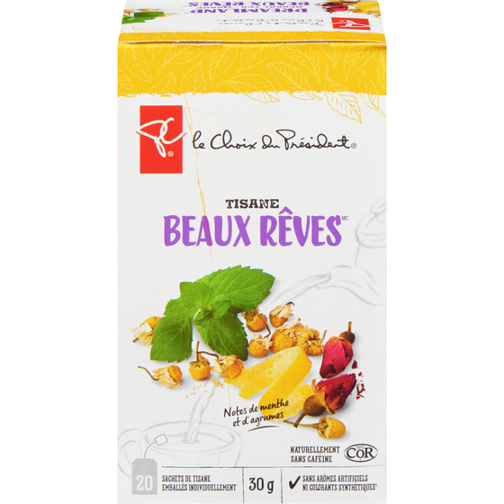 le Choix du Président Tisane Dreamland 20 ea, 0,25 $/1ch