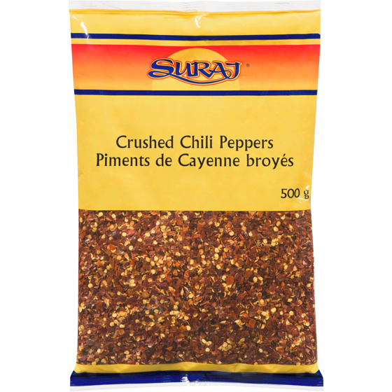 Suraj Crushed Chili Peppers  500 g, $1.60/100g
