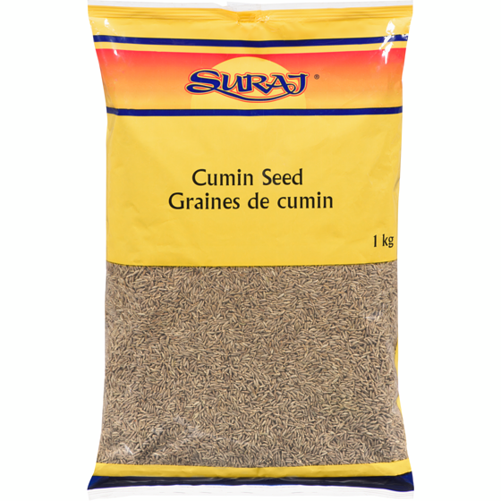 Suraj Graines de cumin (Jeera) 1 kg, 1,40 $/100g