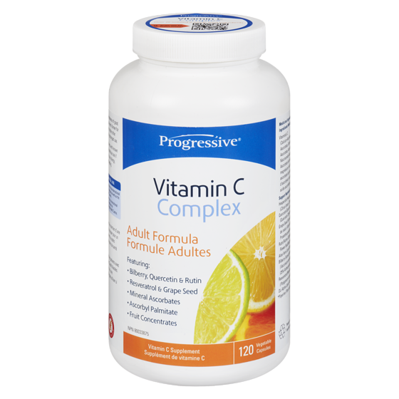 Progressive Complexe de vitamine C 120 ea, 0,24 $/1ch