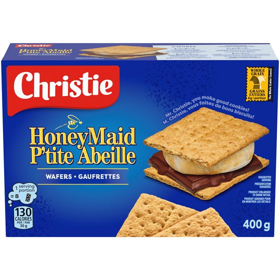 Christie Gaufrettes Graham Honey Maid, faites avec des grains entiers et du miel véritable 400 g, 1,75 $/100g