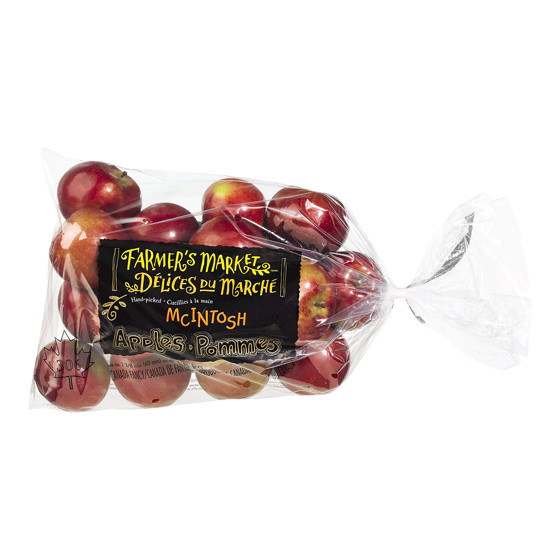 Délices du Marché Pommes McIntosh, sac de 5 lb 2.27 kg, 0,44 $/100g