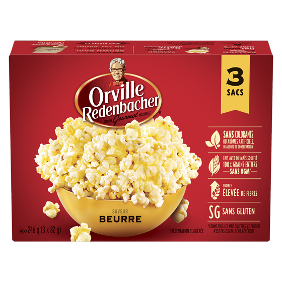 Orville Redenbacher’s Croustilles de maïs soufflé au beurre 3x82.0 g, 1,95 $/100g