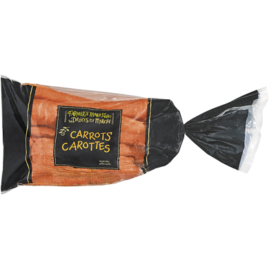 Farmer's Market Carrots, 2 lb bag 907 g, $0.44/100g