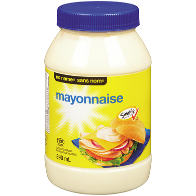 Sans Nom Mayonnaise 890 ml, 0,62 $/100ml
