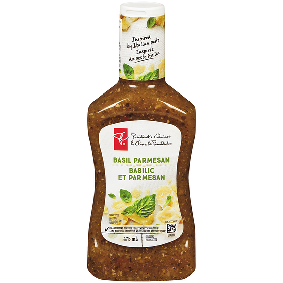 President's Choice Basil Parmesan Dressing  475 ml, $0.80/100ml