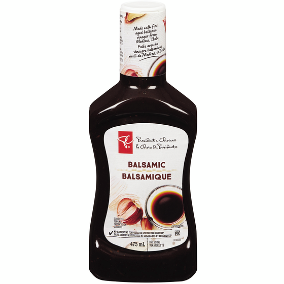 President's Choice Balsamic Dressing 475 ml, $0.95/100ml