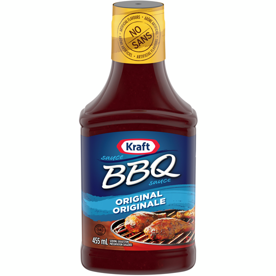 Kraft Sauce bbq originale 455 ml, 0,61 $/100ml