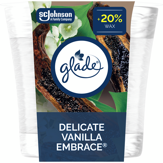 Glade Jar Scented Candle Air Freshener, Delicate Vanilla Embrace 1 ea, $7.99/1ea