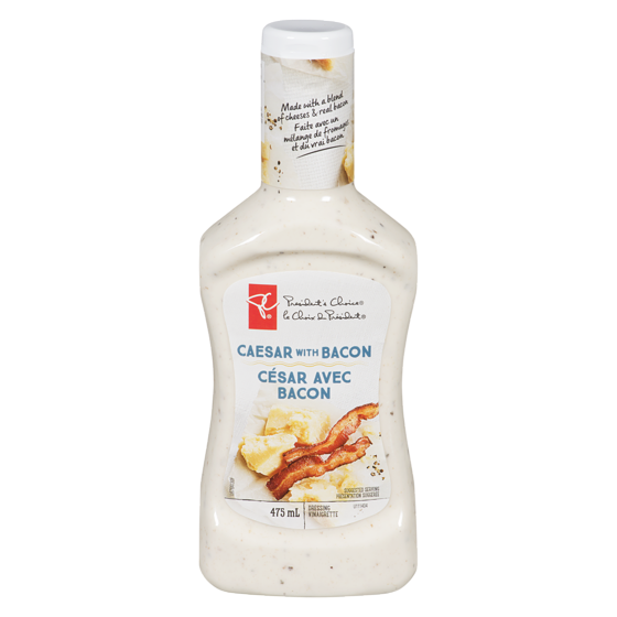 le Choix du Président Vinaigrette César Avec Bacon 475 ml, 0,95 $/100ml