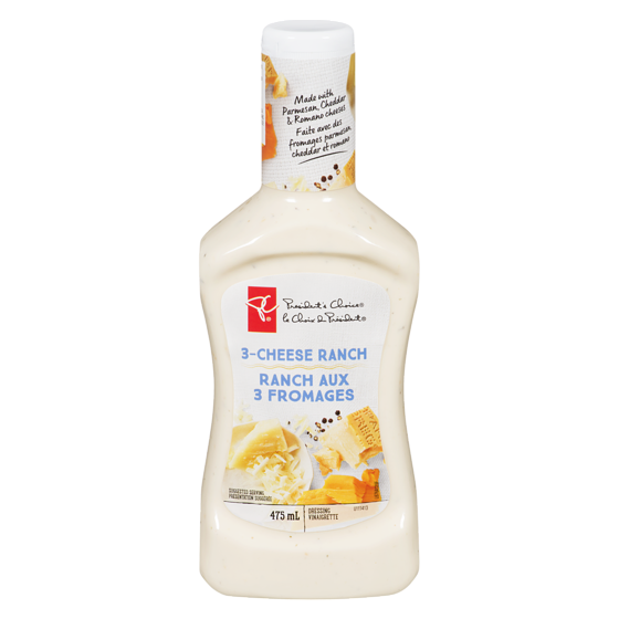 le Choix du Président Ranch Aux 3 Fromages 475 ml, 0,95 $/100ml