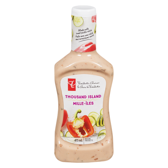 le Choix du Président Pc Vinaigrette Mille-Iles 475 ml, 0,95 $/100ml