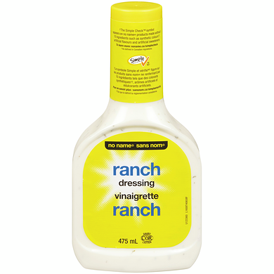 No Name Ranch Dressing 475 ml, $0.69/100ml