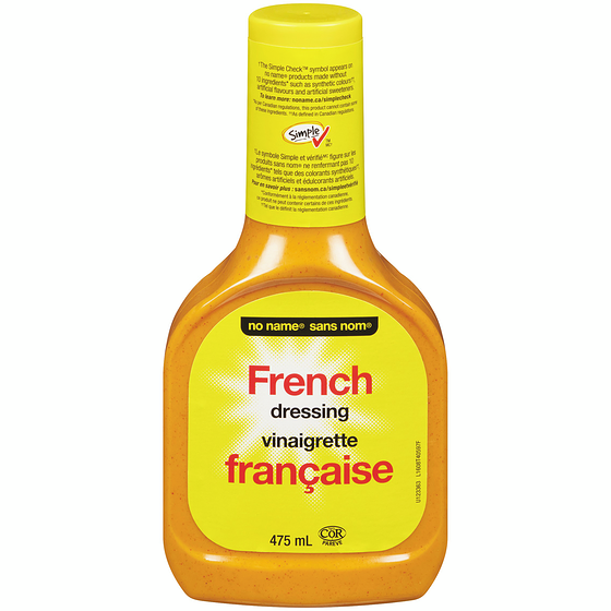 Sans Nom Vigraigrette française 475 ml, 0,84 $/100ml