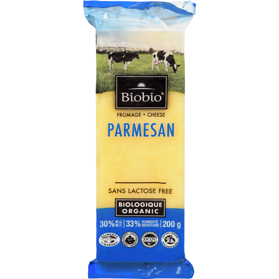 Biobio Organic Parmesan 200 g, $7.25/100g