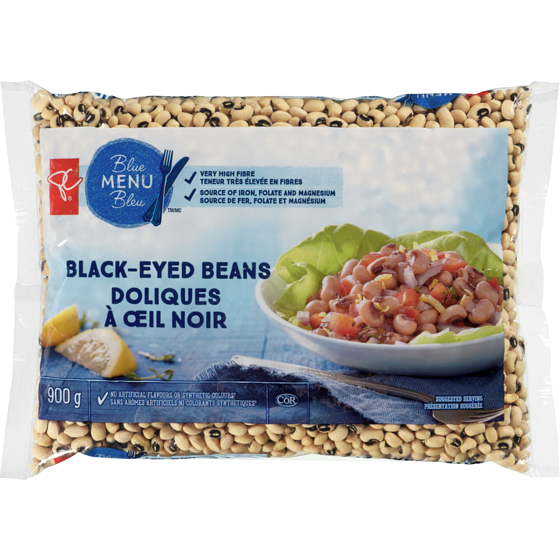 PC Blue Menu Black-Eyed Beans 900 g, $0.42/100g