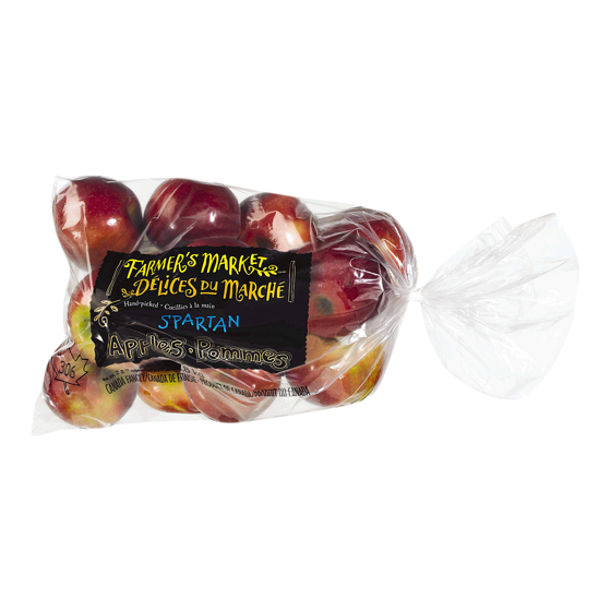 Farmer's Market Spartan Apples, 5 lb Bag 2.27 kg, $0.44/100g