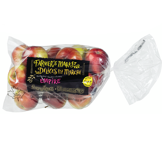 Délices du Marché Pommes Empire, sac de 4 lbs 1.814 kg, 0,43 $/100g