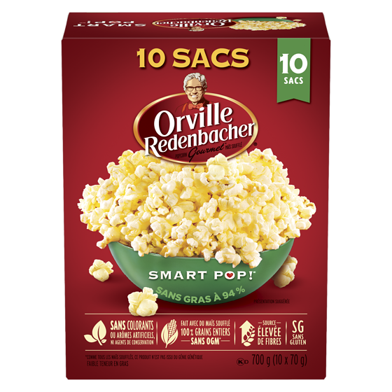 Orville Redenbacher’s Maïs soufflé Smart Pop 10x70.0 g, 1,21 $/100g