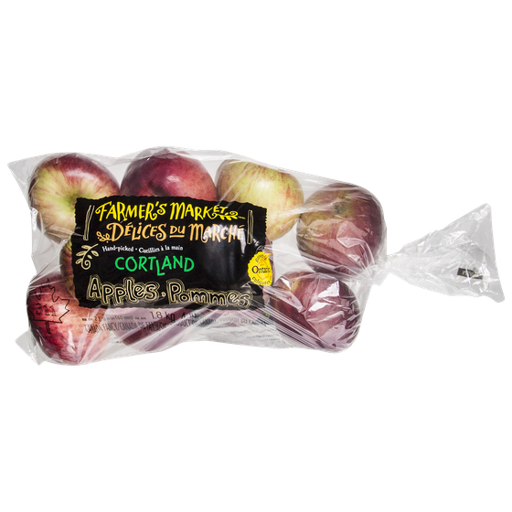 Délices du Marché Pommes Cortland, sac de 4 lb 1.814 kg, 0,44 $/100g