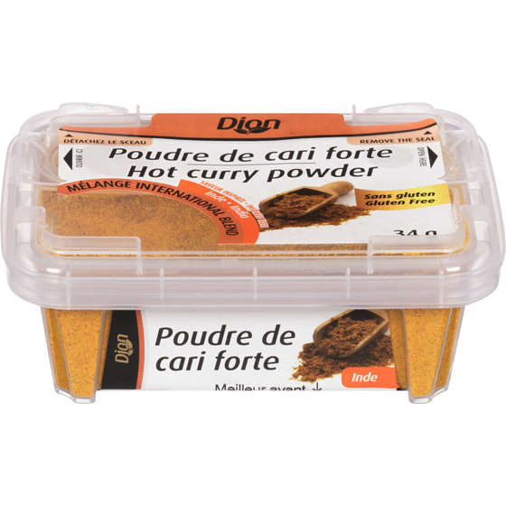 Dion Poudre de cari fort 34 g, 8,21 $/100g
