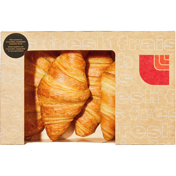 null Croissants pur beurre, emb. de 4 204 g, 2,45 $/100g
