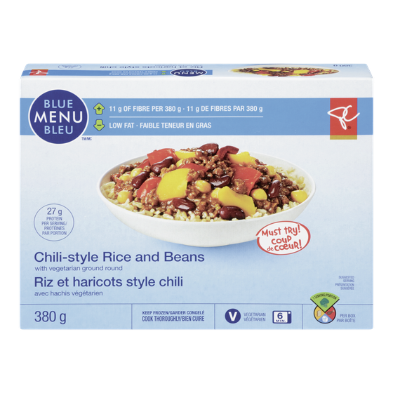 Chili végétarien Menu bleu PC Menu bleu